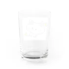 ひとばんで法隆寺たてられちゃうよ、、のにゃんこ「ふうん」 Water Glass :back