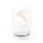 white-bearのりんごハリネズミ　ノーマルver Water Glass :back