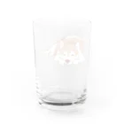 WANPU  by YUn.のチョコカラー　眠るハスキー　 Water Glass :back