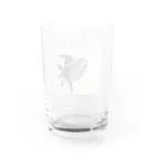 PALA's SHOP　cool、シュール、古風、和風、の木の枝の上の梟、喜多川歌麿、1796年頃 Water Glass :back