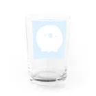 あまがさのお店。の四角いあおいトリ…？(・o・) Water Glass :back