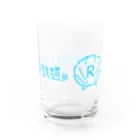 弐千円札サーバー 公式アカウントのなこれるむ海中鉄道ロゴマーク Water Glass :back