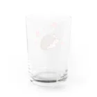 ハルマツアキの【ハリネズミ】ゆるゆるどうぶつシリーズ Water Glass :back