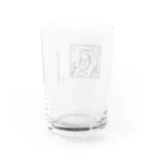 toka&viviのななめ帽子のスーツくん（クリア） Water Glass :back