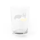 はねまる ショップの夢みるボストンテリア Water Glass :back