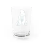 イトシモノのシロクマ ジレンマ　（あお） Water Glass :back