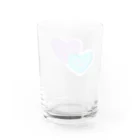 mariascharmsのxoxo シンプル　ハート　デサイン Water Glass :back