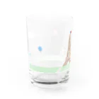 Challenge Cat Storeの挑戦するねこ_パリ散歩グラス Water Glass :back