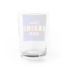 casino_godのCASINO GOD ロゴ - ロイヤルブルー Water Glass :back