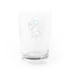 Vasetti_pressの手を振る宇宙飛行士 Water Glass :back