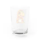 Vasetti_pressのパーカーを着たティラノサウルス Water Glass :back