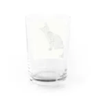 コハクのカーテンレールから見下ろすコハク Water Glass :back