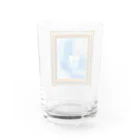 designworldの新しい地球へ飛び立つ平和のハト Water Glass :back