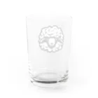 スバルSUZURI店のfluffy sheep 01 Water Glass :back