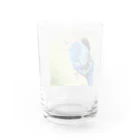 コハクの猫のコハクと編みぐるみ Water Glass :back