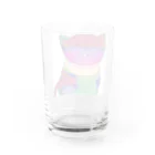 bokenasuの幸運を呼ぶ⁈虹色ネコ助 Water Glass :back