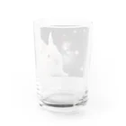 宇宙動物園の宇宙白うさぎ Water Glass :back