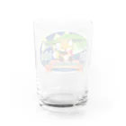 もふもふ♡けもっ娘村　(摩耶夕湖)の『釣り吉お稲荷ちゃん🎣🦊』Ａ楕円型 Water Glass :back