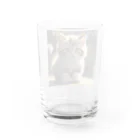 moonshine_fukurouの愛くるしい猫目線 Water Glass :back