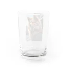 majuiceの凛々しい犬 Water Glass :back