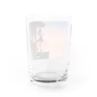 卯月なのかのTwilight Journey　〜黄昏に染まる世界の旅〜　No.2「第4の大洋」 Water Glass :back