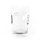 6_8のMBTI　ENTJさん用　グッズ　白 Water Glass :back