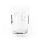 6_8のMBTI　ISTJさん用　グッズ　白 Water Glass :back