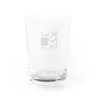 toukainogennのボードに乗る犬 Water Glass :back