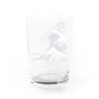 パー子/お絵描きやの波乗りパー子 Water Glass :back