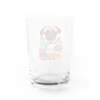 LEONのWe♥PUG　色彩（パグ大好き！） Water Glass :back