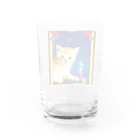 可愛い猫ちゃんの占い猫ちゃん Water Glass :back