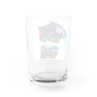 可愛い猫ちゃんの海賊うみ猫ちゃん Water Glass :back