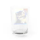 癒されショップのお昼寝ニャンコ Water Glass :back