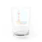 にゃんこの灯台 Water Glass :back