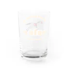 ホシガマタタクのsummer is dapple gray horse Water Glass :back