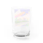 フィットネスパパの水彩のマニラグッズ Water Glass :back