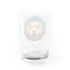 henohenomohejiadのドット絵のホラーなカピバラ Water Glass :back