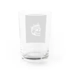 COOL&SIMPLEのBlack White Illustrated Skull King  Water Glass :back