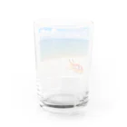 化けわらじ工房の琵琶湖の漂流物 Water Glass :back