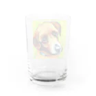 ハッピー・ディライト・ストアの見つめる愛犬 Water Glass :back