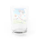 八雲のサッカーガール Water Glass :back