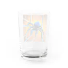 yorozuya4628のドット絵　クモ　スパイダー　ピクセル画像 Water Glass :back