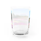 y-u-ki0179の富士山と本栖湖と芝桜 Water Glass :back