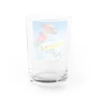 HANIの犬 サーフィンデザイン Water Glass :back