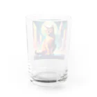 猫店の世紀末 猫 ver.art Water Glass :back