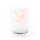 Maruchannのイニシャルk Water Glass :back