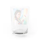 Stylishのアートな女性 Water Glass :back