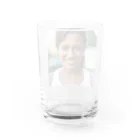 Stylishのアスリートウーマン Water Glass :back