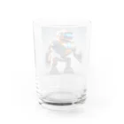 summerのショップのかっこいいロボットのイラストグッズ Water Glass :back