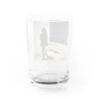 てんてんの綺麗な女性の影グッズ Water Glass :back